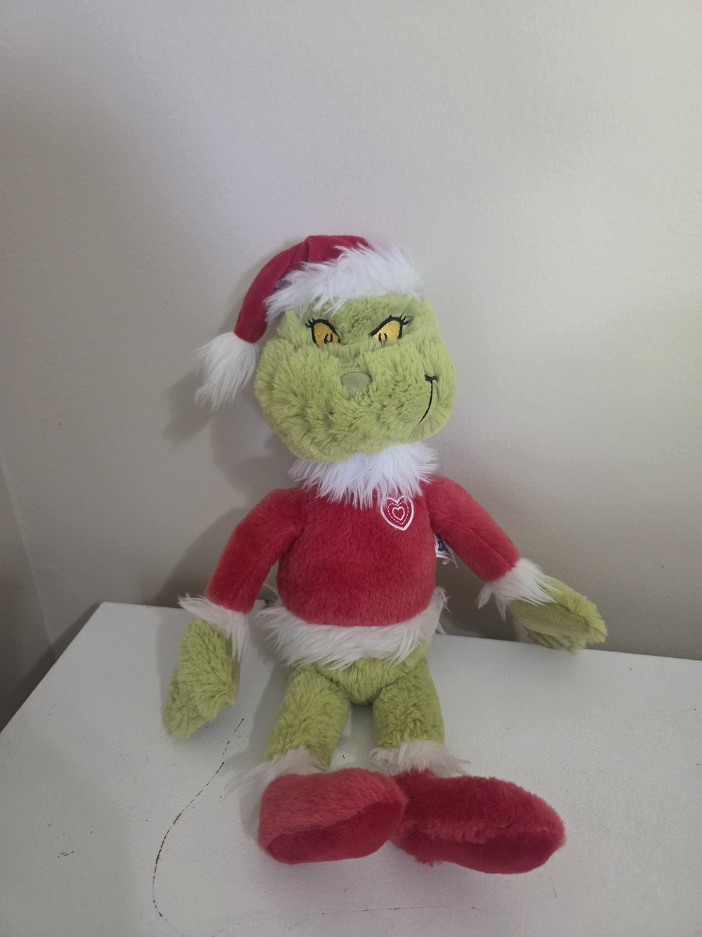 Aurora 16" The Grinch Who Stole Christmas Dr Seuss Santa Stuffed Plush Green